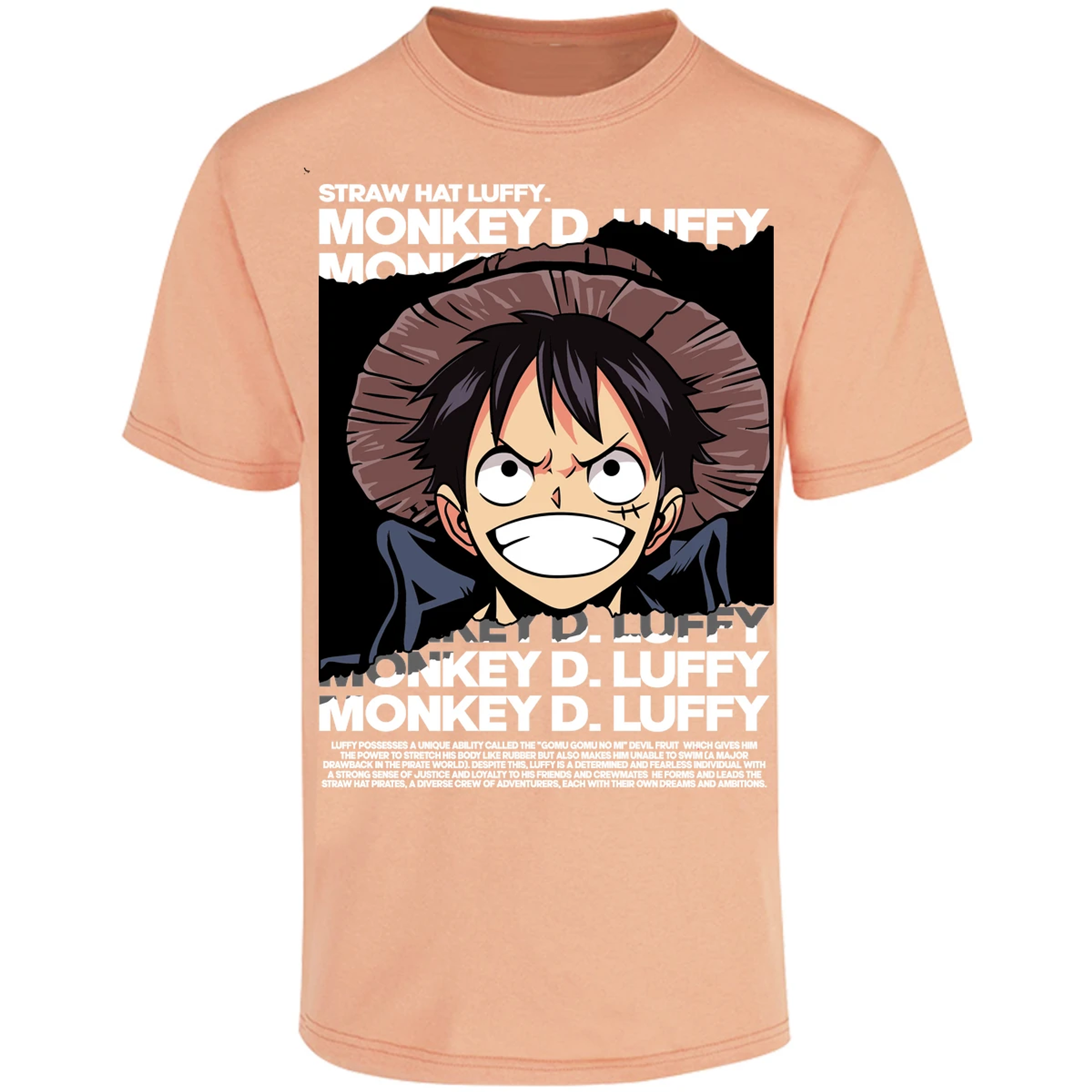 Playera One Piece Luffy Text para Adulto 26