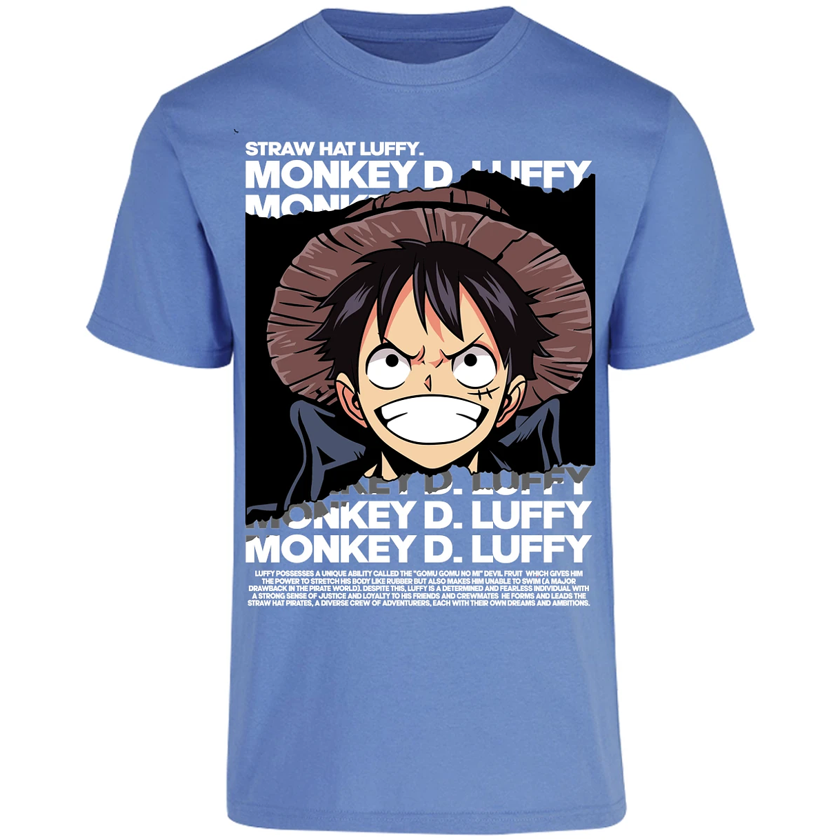 Playera One Piece Luffy Text para Adulto 41