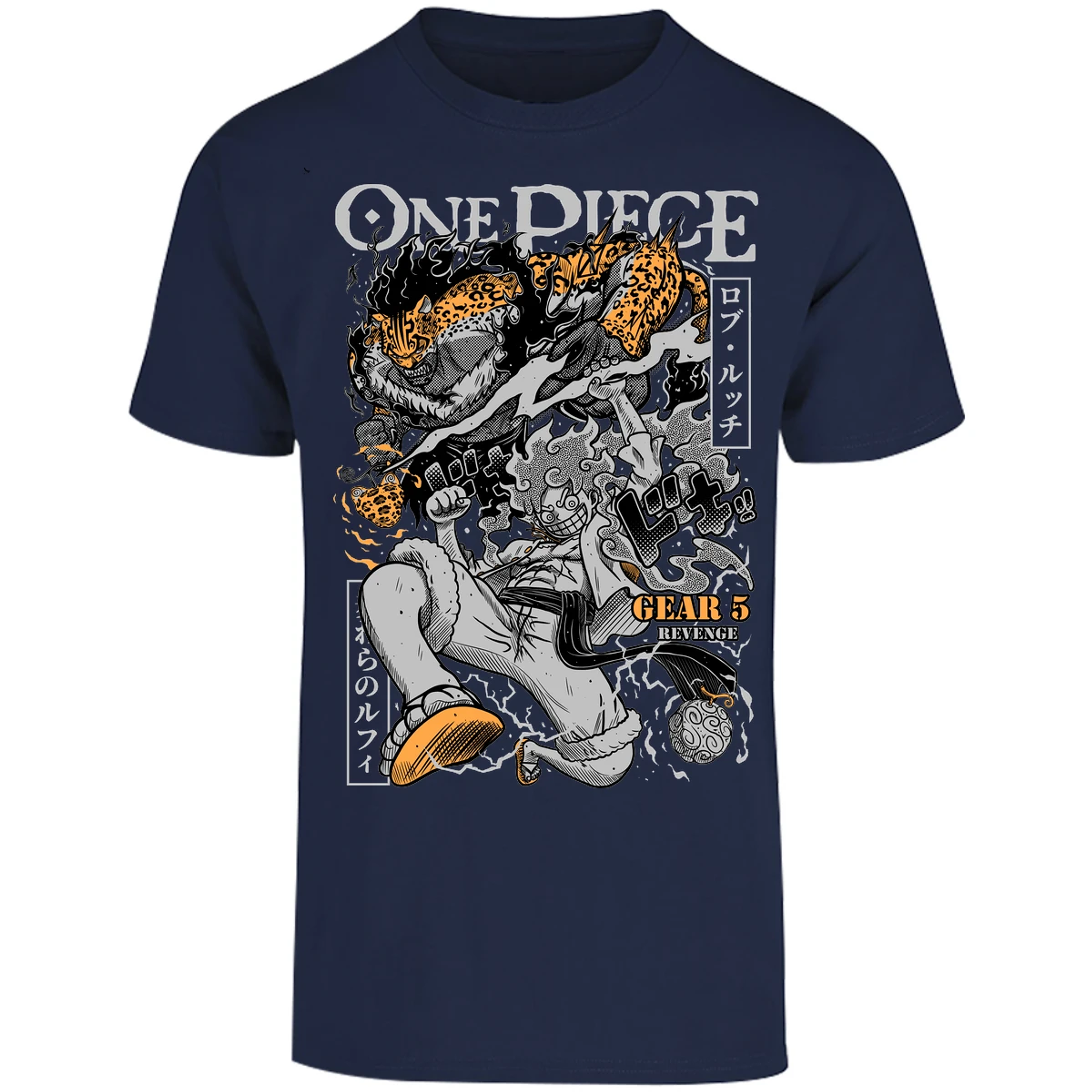 Playera One Piece Luffy Vs Lucci para Adulto 42