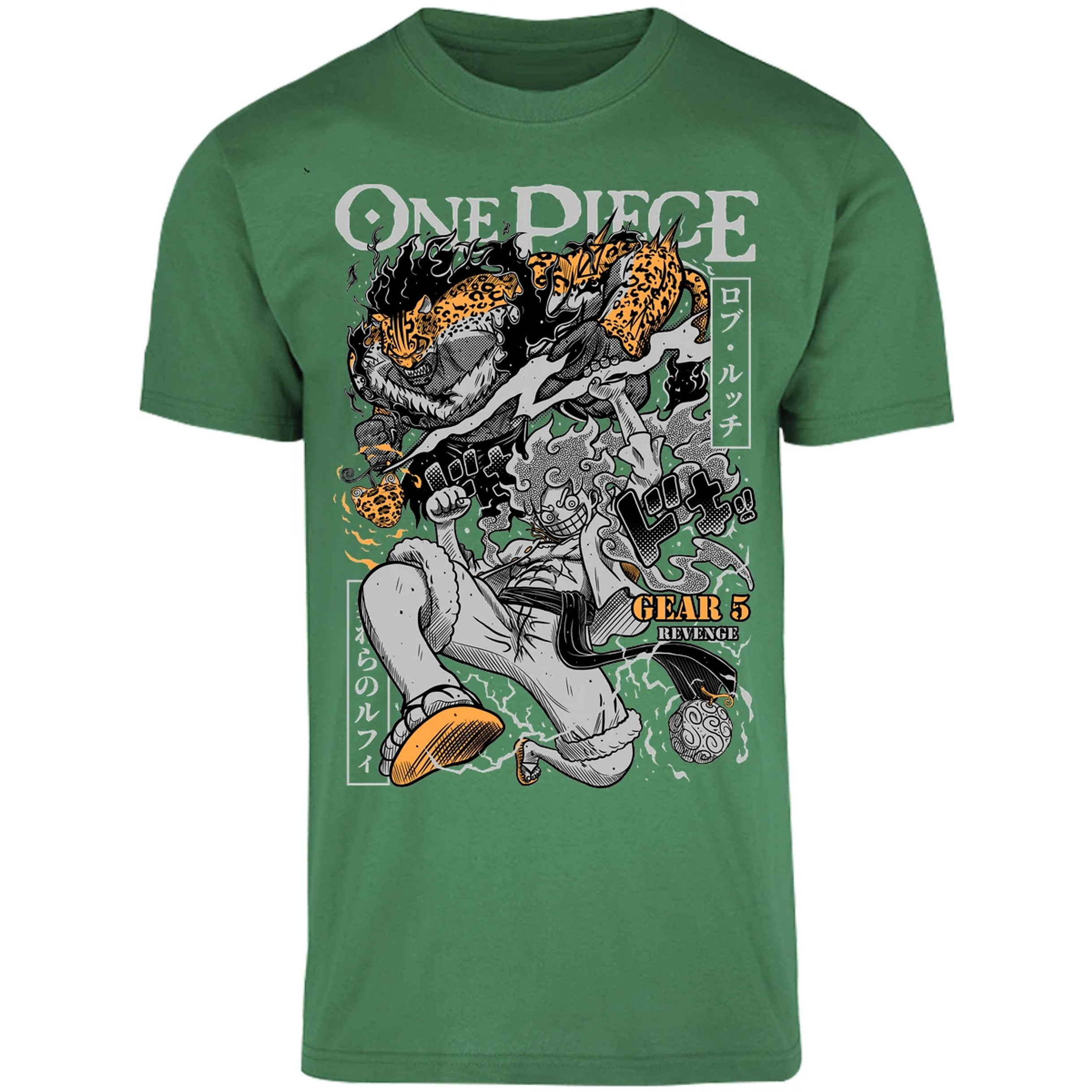 Playera One Piece Luffy Vs Lucci para Adulto 39