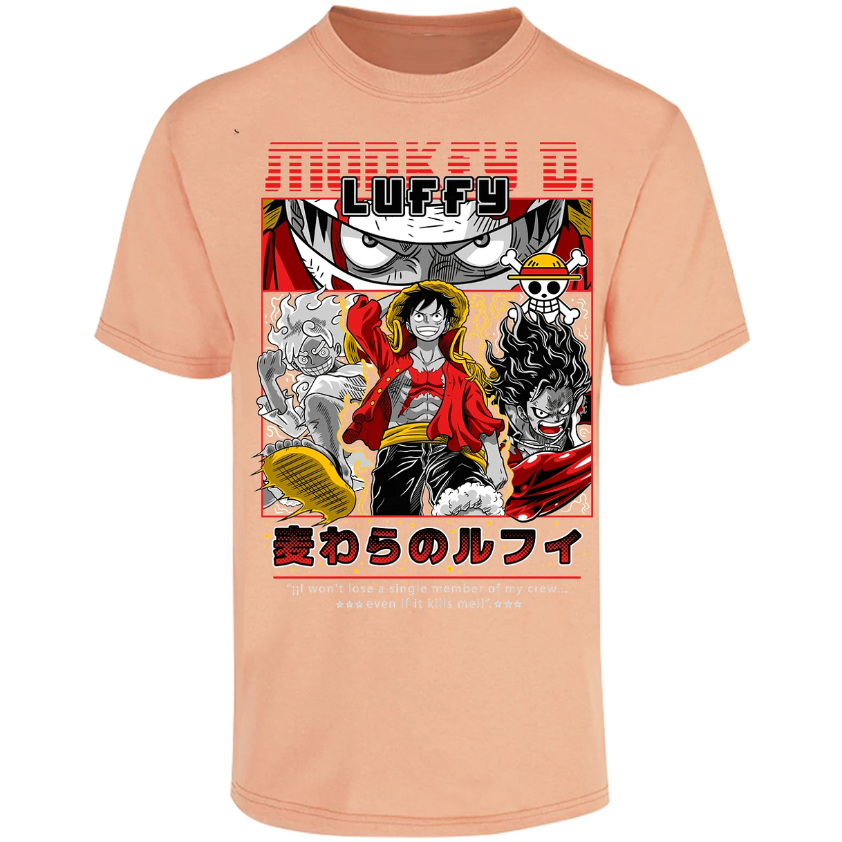 Playera One Piece Luffy Anime para Adulto 8