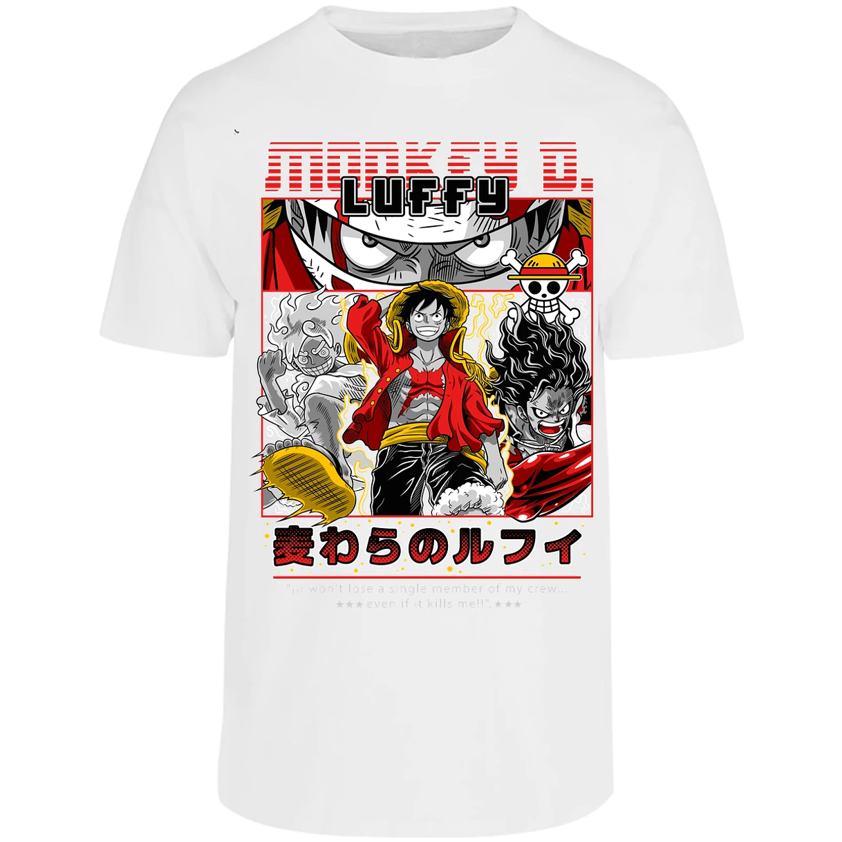 Playera One Piece Luffy Anime para Adulto 16