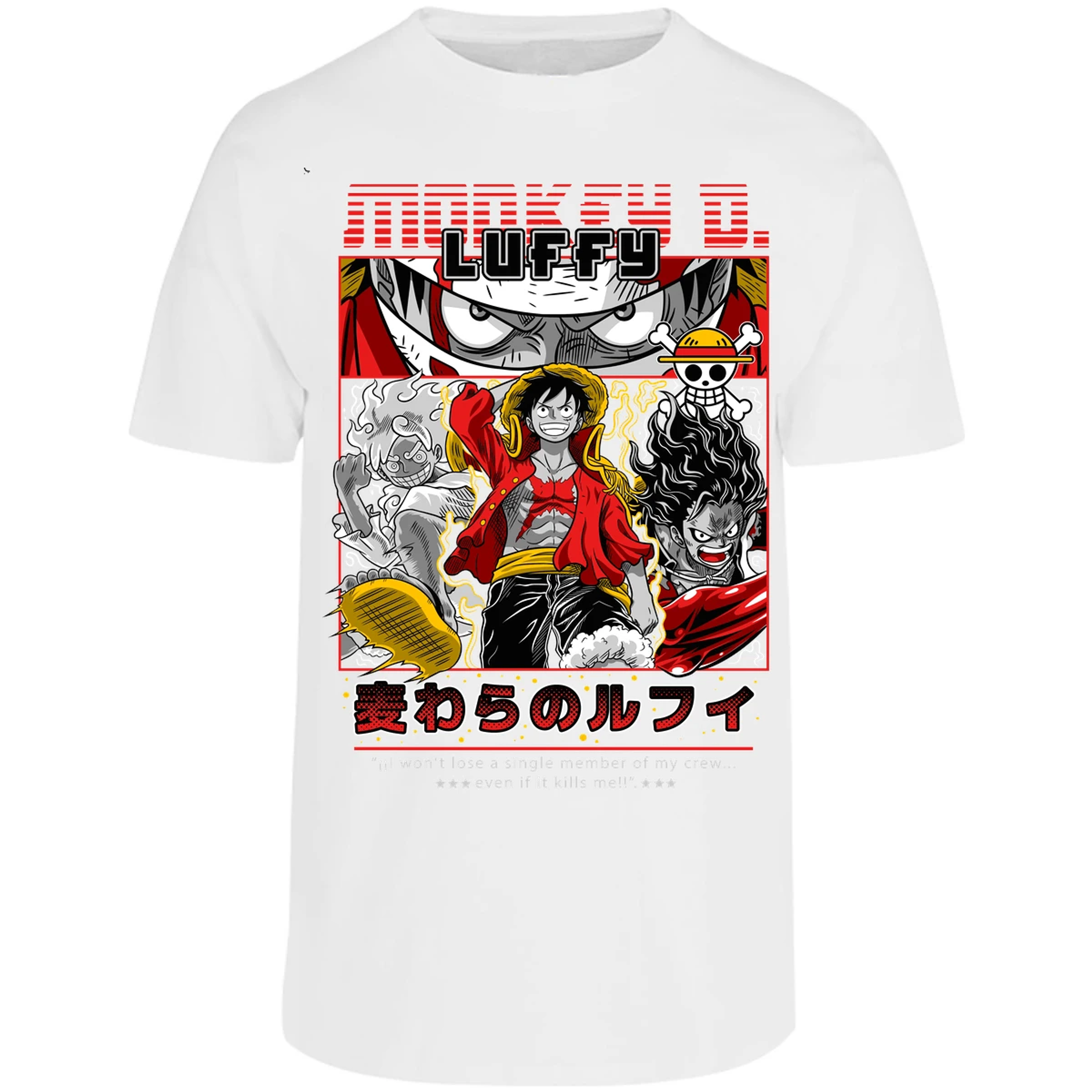 Playera One Piece Luffy Anime para Adulto 16