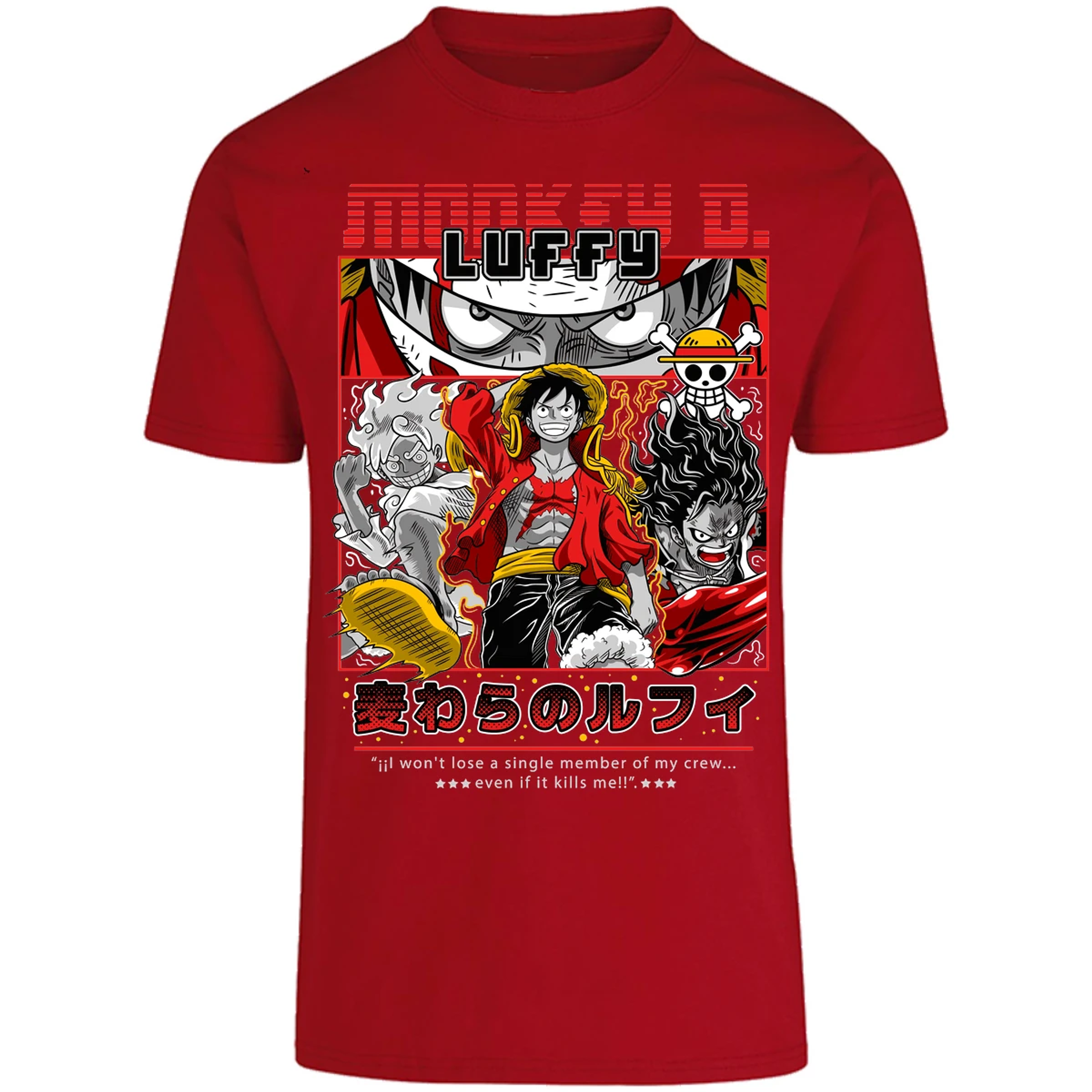 Playera One Piece Luffy Anime para Adulto 25