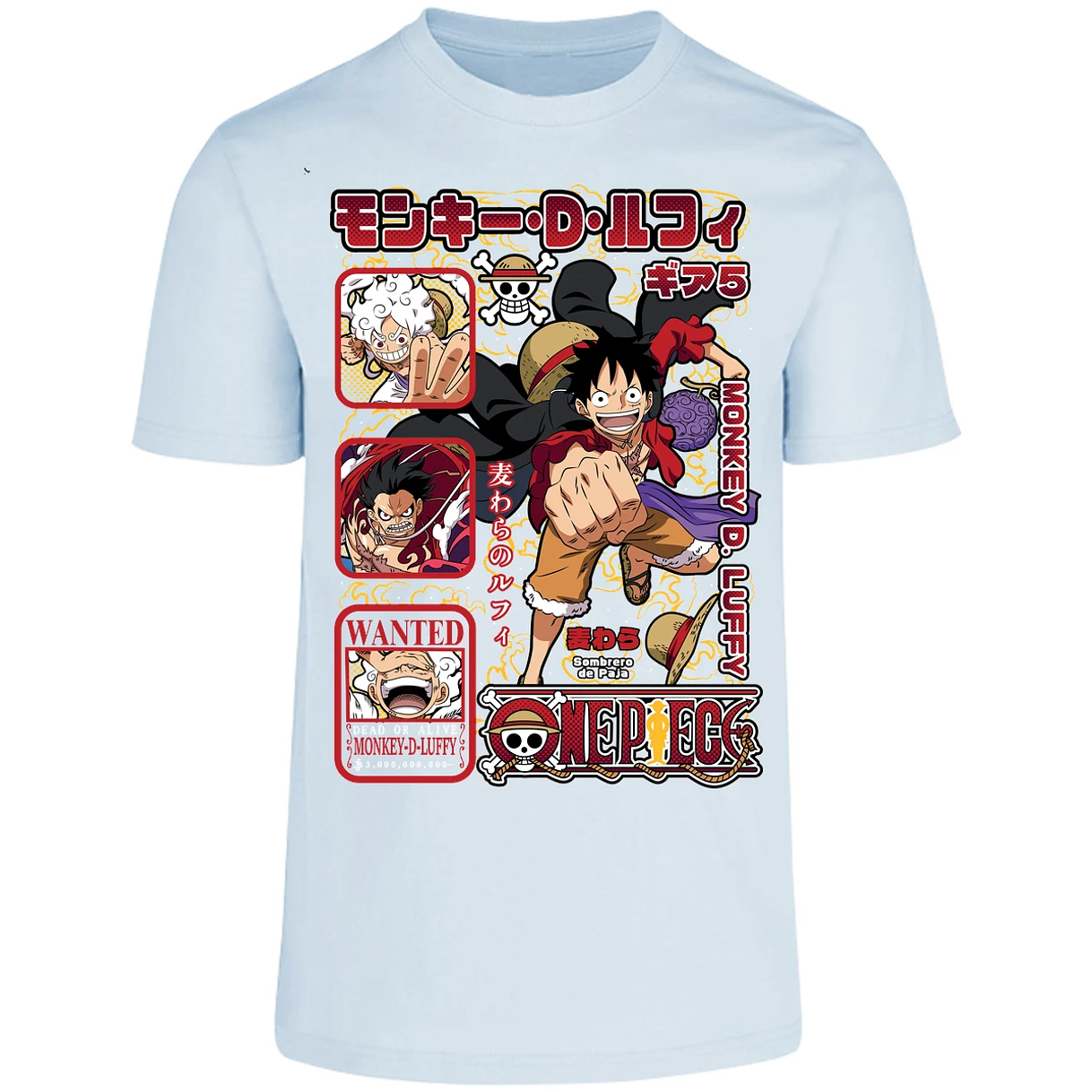 Playera One Piece Anime Luffy Op para Adulto 23