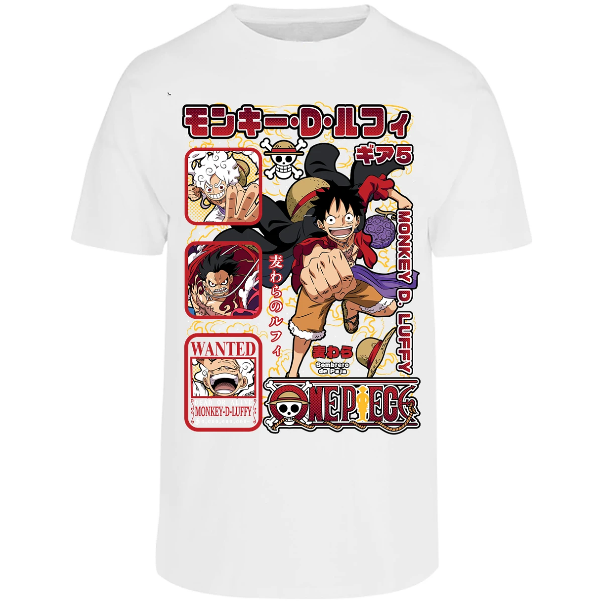 Playera One Piece Anime Luffy Op para Adulto 47