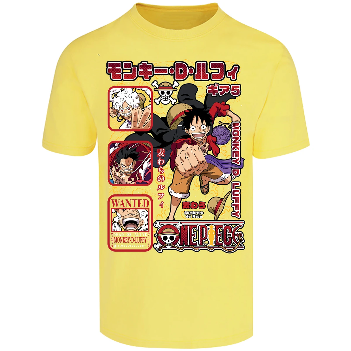 Playera One Piece Anime Luffy Op para Adulto 14