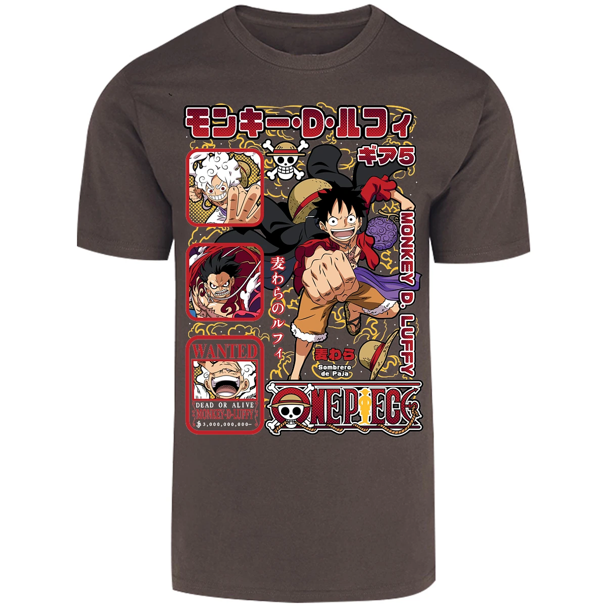 Playera One Piece Anime Luffy Op para Adulto 7