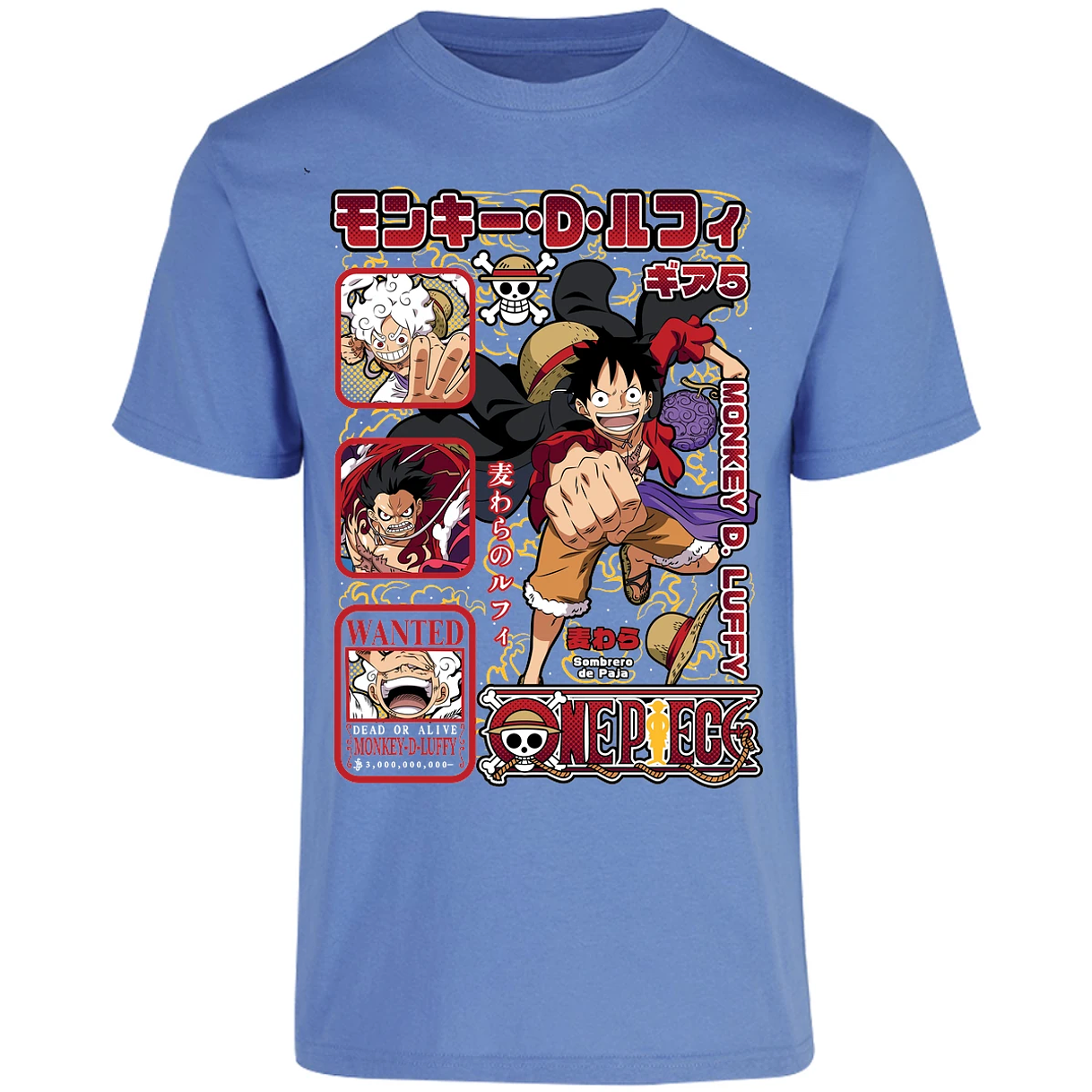 Playera One Piece Anime Luffy Op para Adulto 41