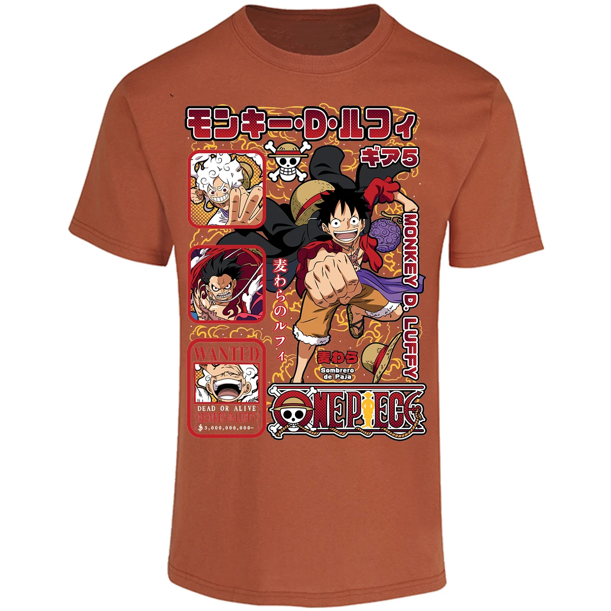 Playera One Piece Anime Luffy Op para Adulto 31