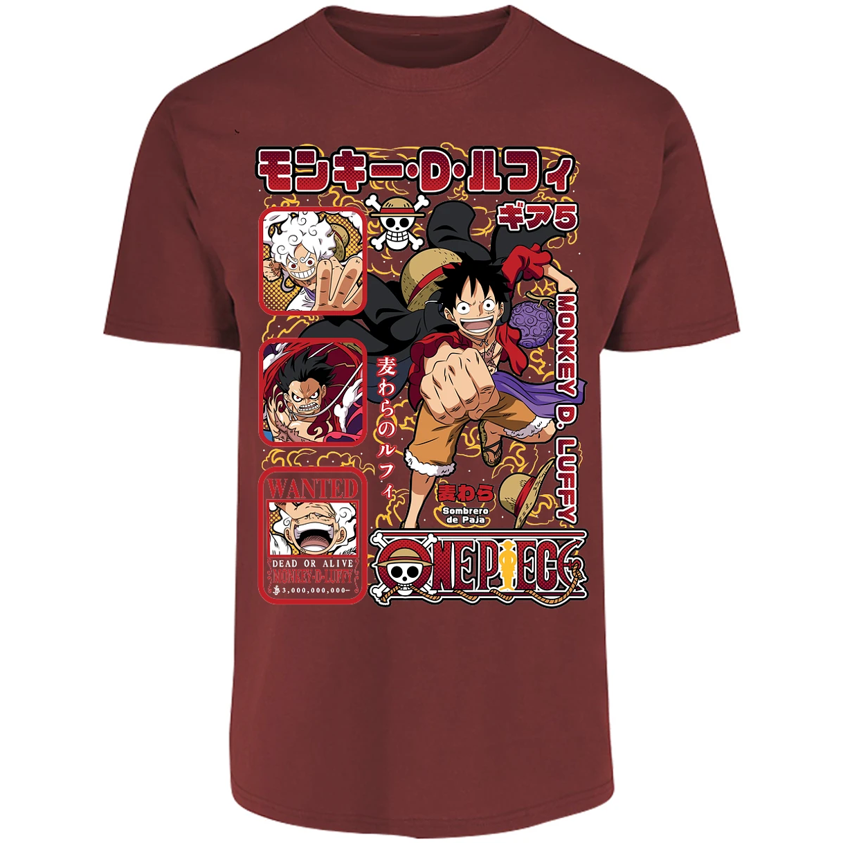 Playera One Piece Anime Luffy Op para Adulto 6