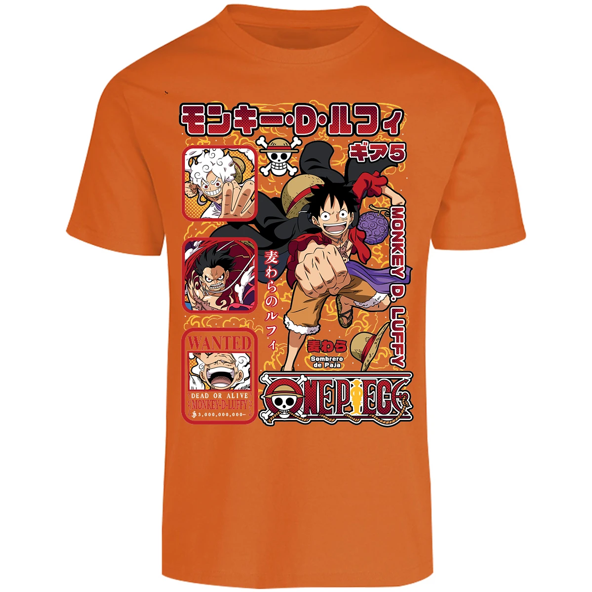Playera One Piece Anime Luffy Op para Adulto 44