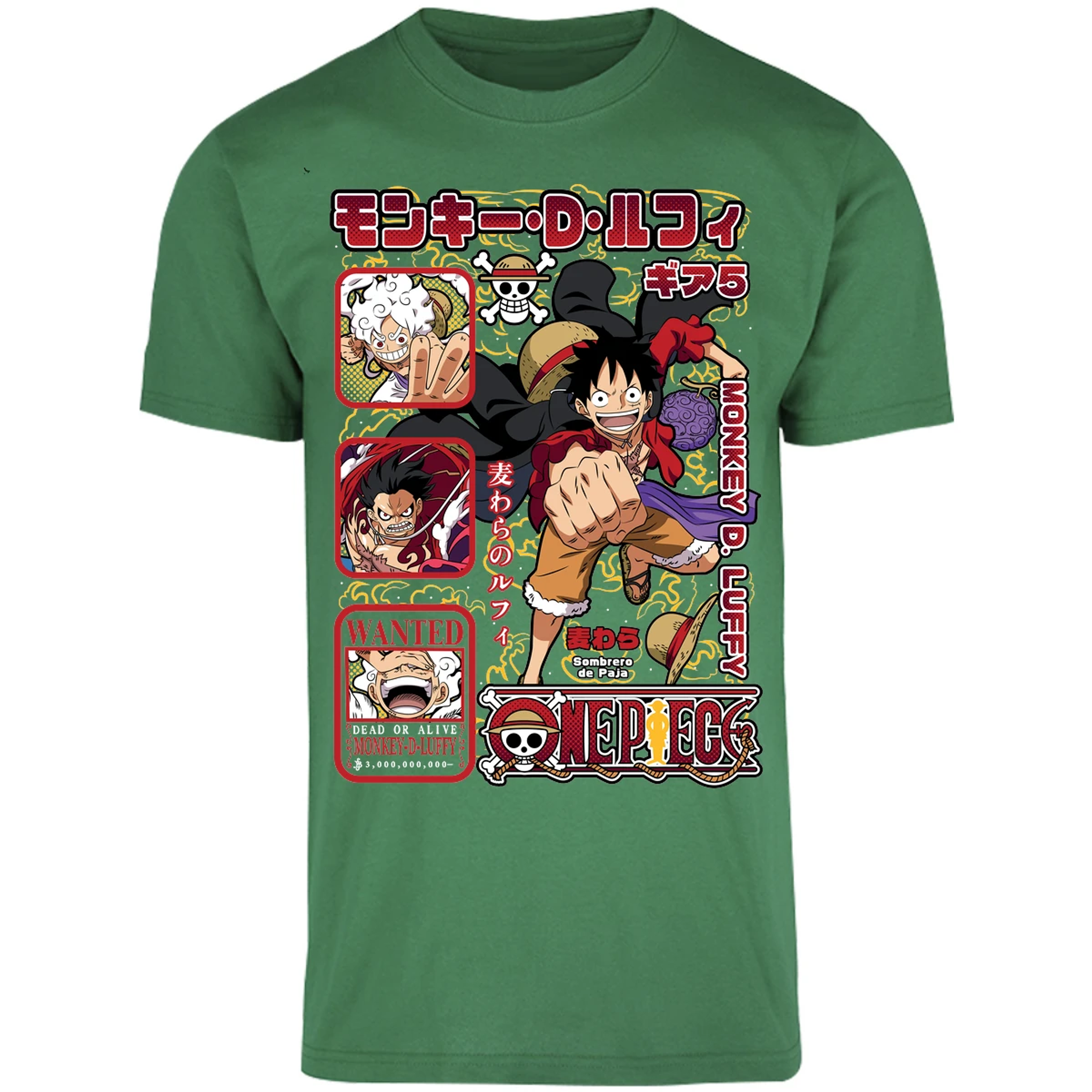 Playera One Piece Anime Luffy Op para Adulto 21