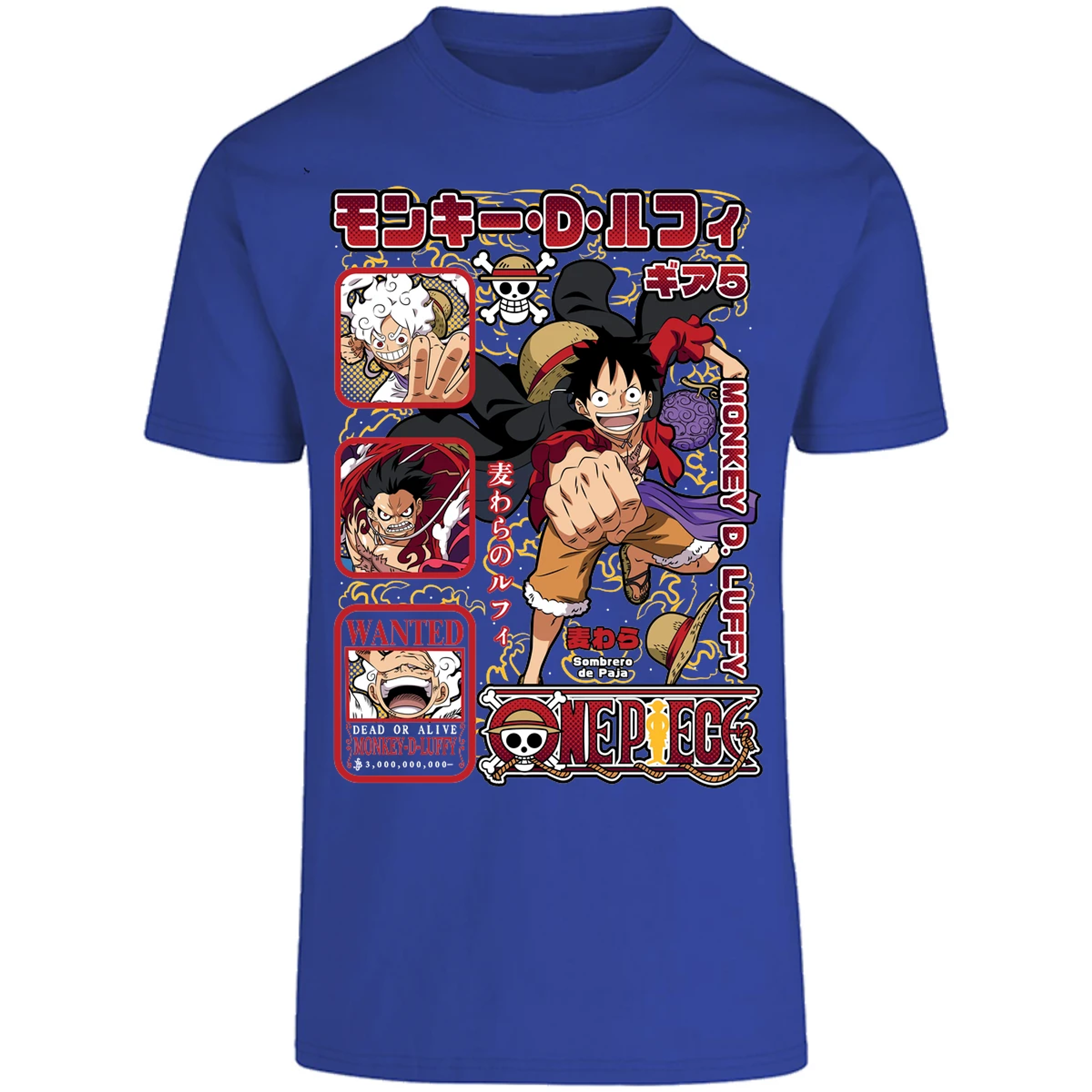 Playera One Piece Anime Luffy Op para Adulto 1