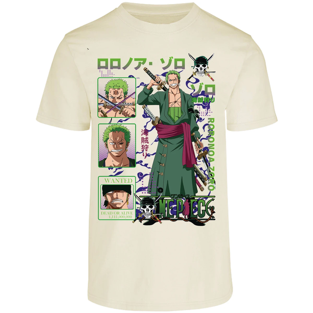 Playera One Piece Zoro One Piece para Adulto 30