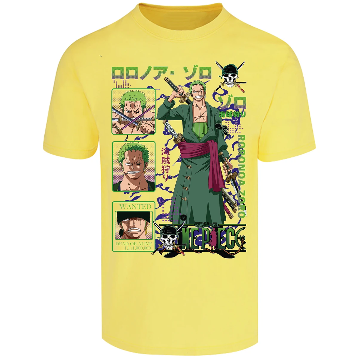 Playera One Piece Zoro One Piece para Adulto 7