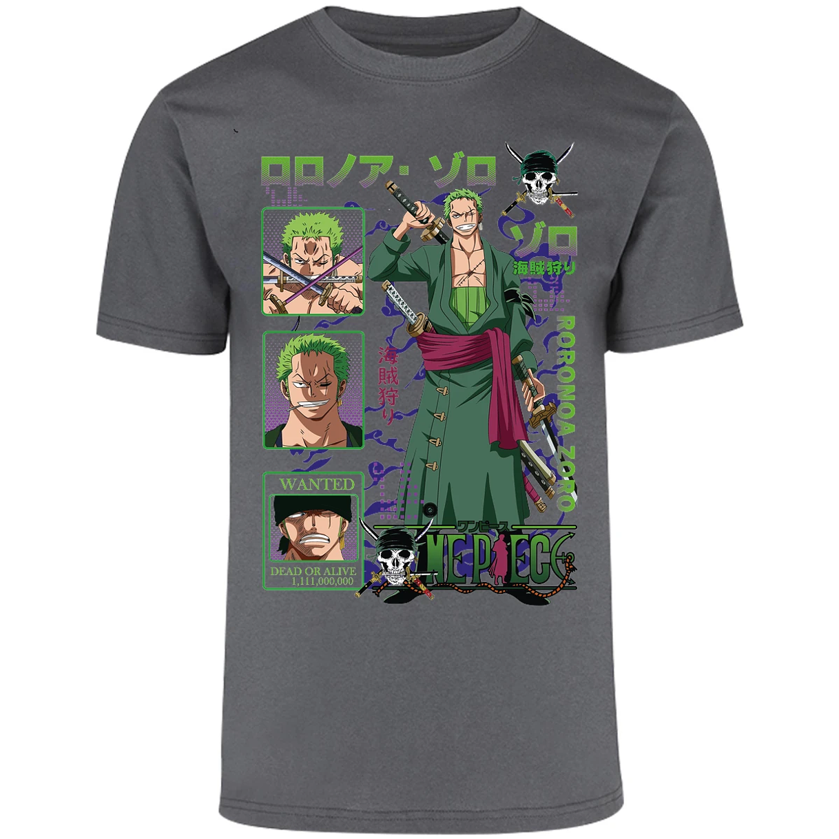 Playera One Piece Zoro One Piece para Adulto 16