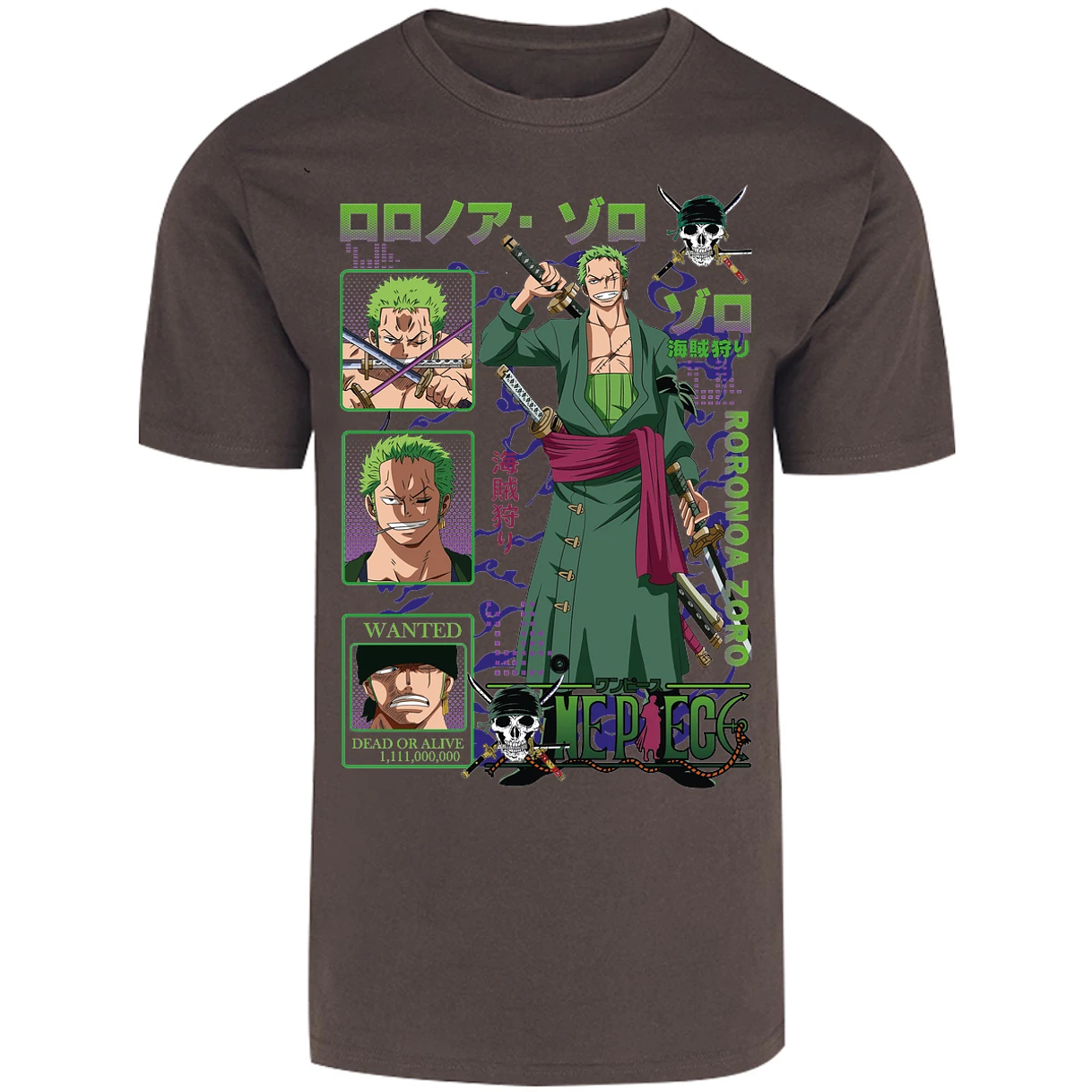 Playera One Piece Zoro One Piece para Adulto 44