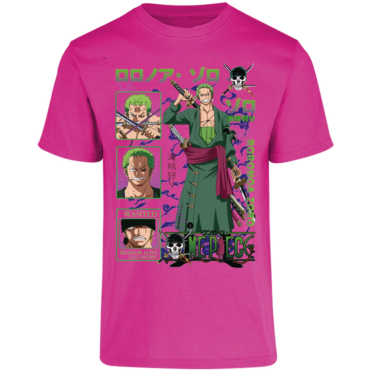 Playera One Piece Zoro One Piece para Adulto 25