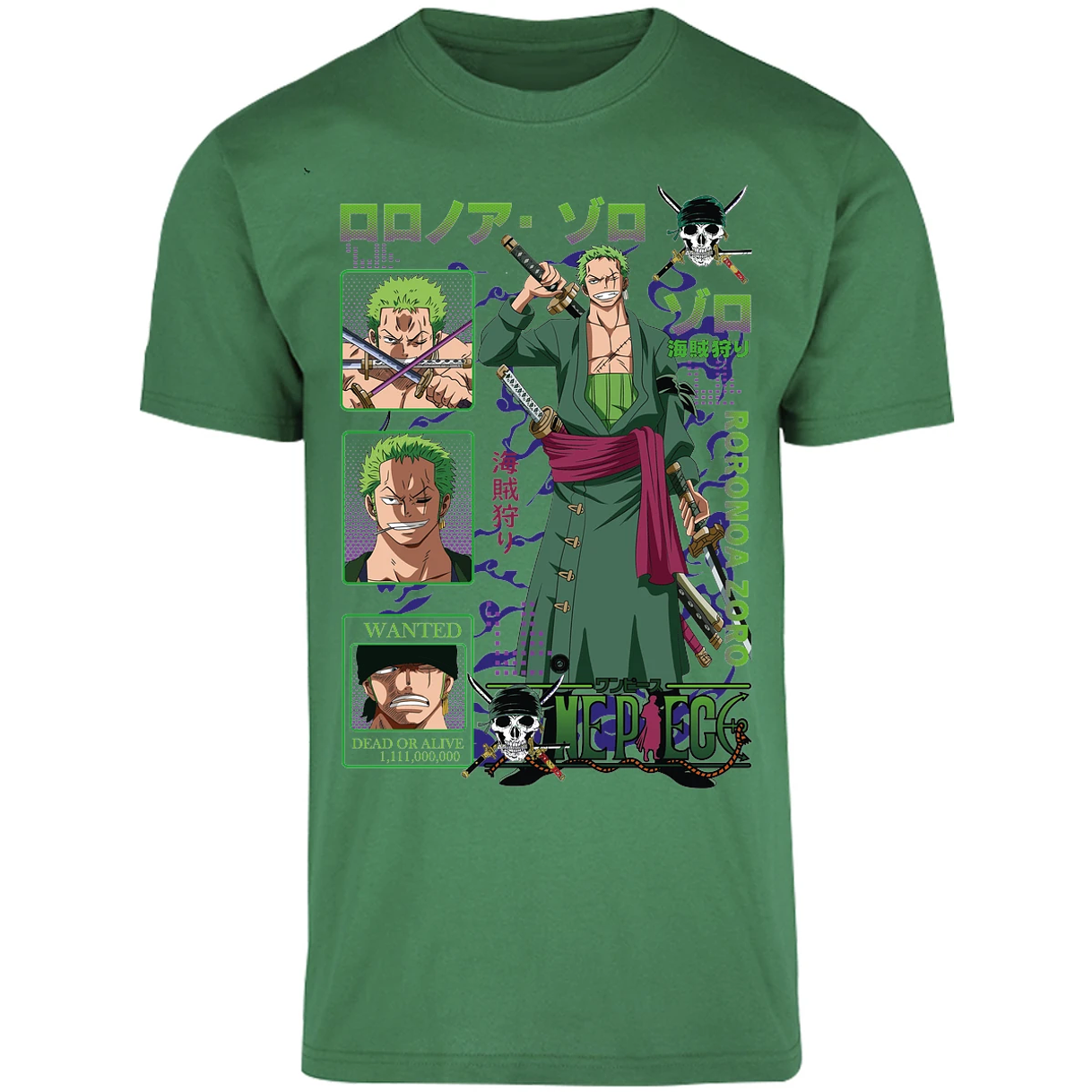Playera One Piece Zoro One Piece para Adulto 23