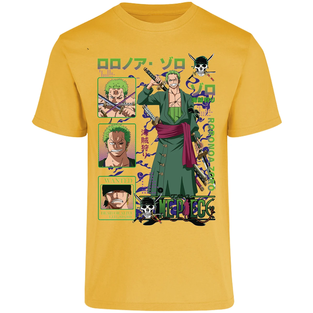 Playera One Piece Zoro One Piece para Adulto 32
