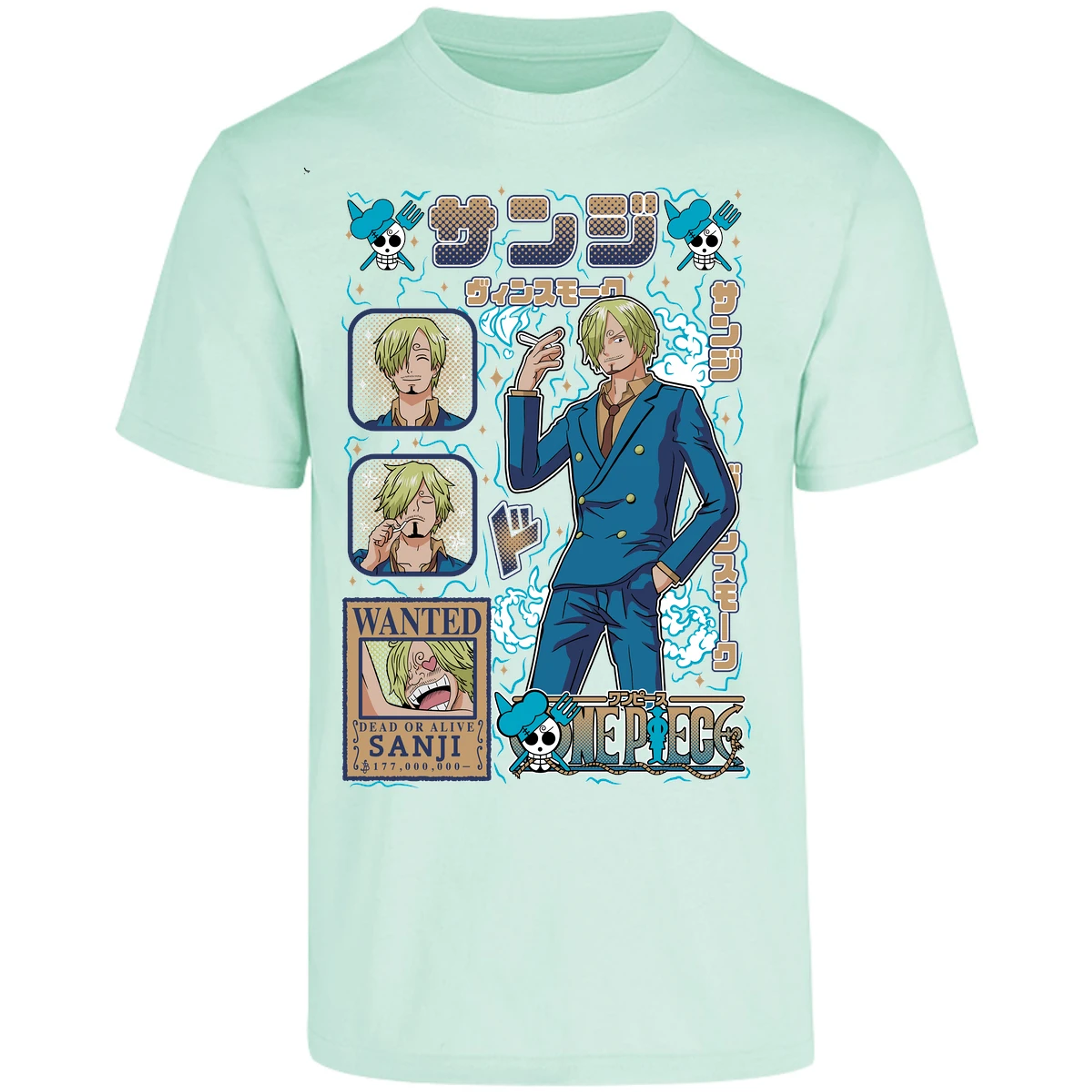 Playera One Piece Sanji Anime para Adulto 42