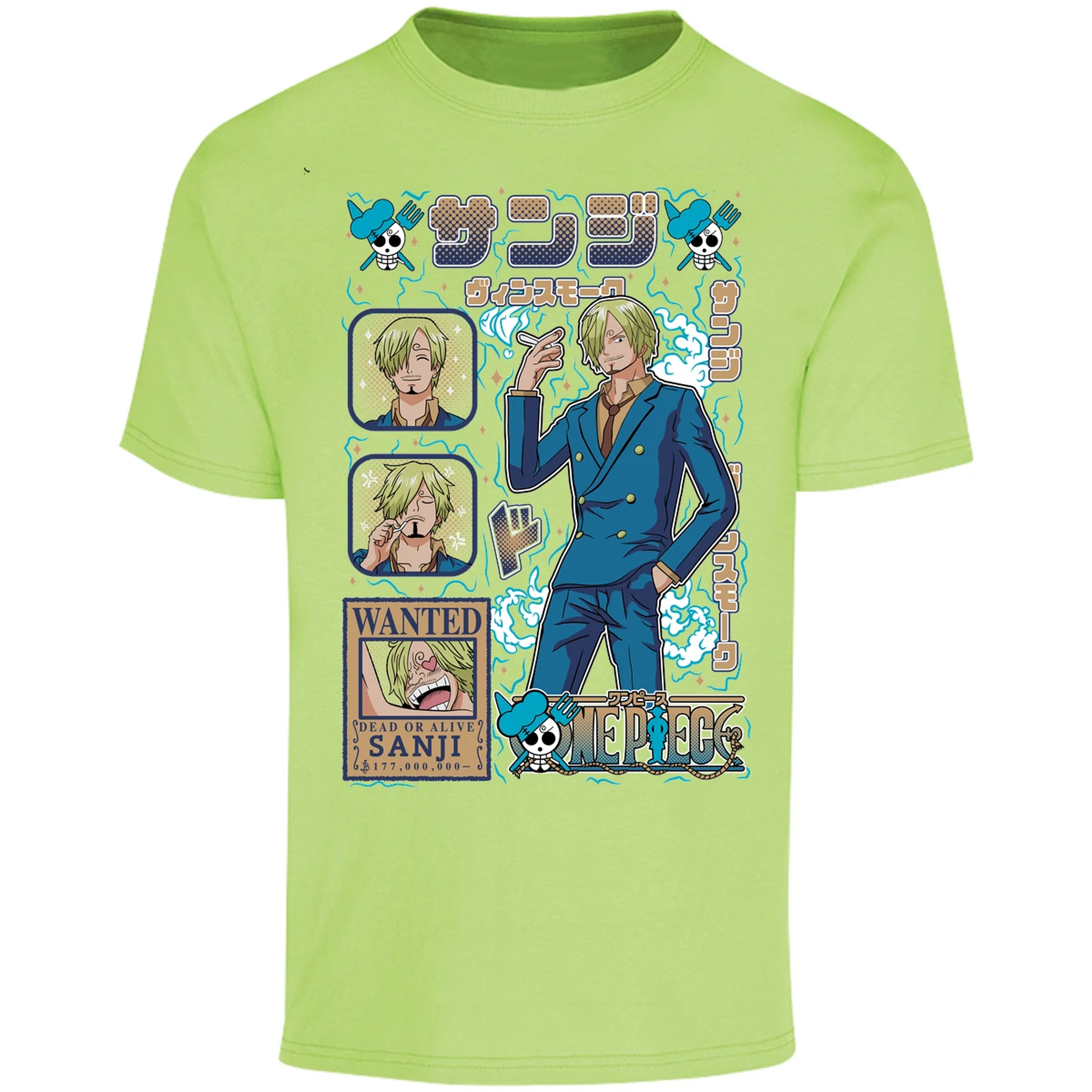 Playera One Piece Sanji Anime para Adulto 44