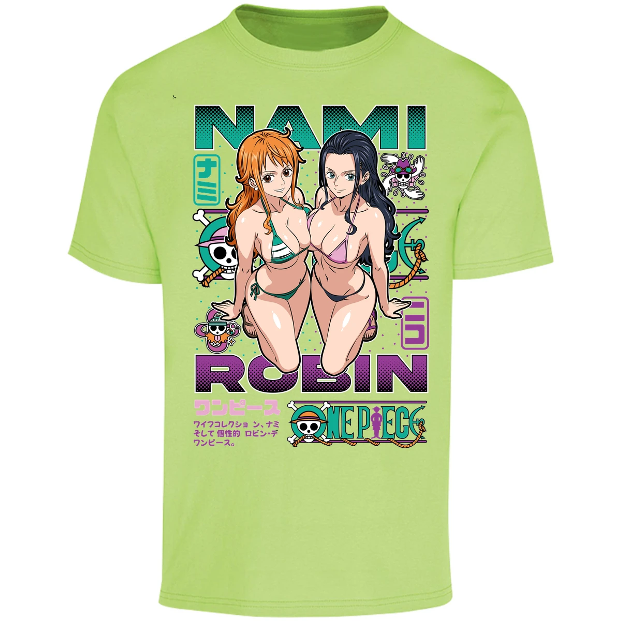 Playera One Piece Nami Y Robin para Adulto 43
