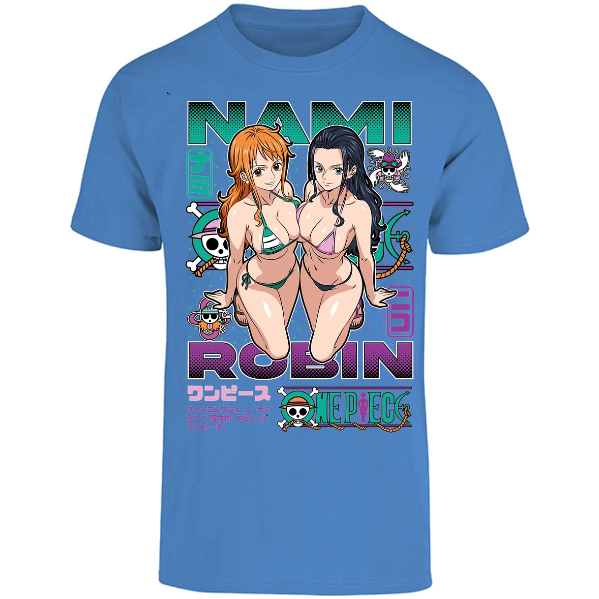 Playera One Piece Nami Y Robin para Adulto 7
