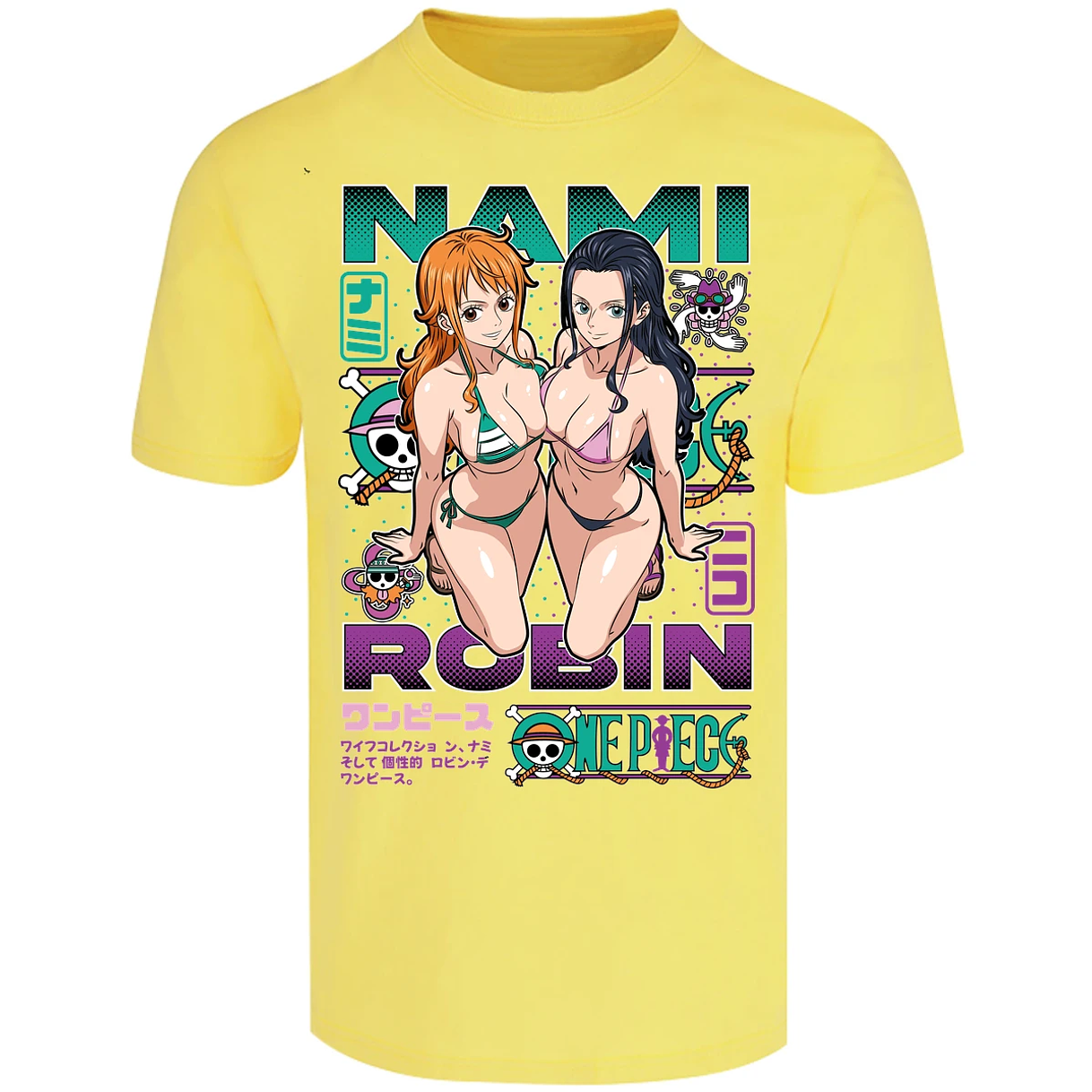 Playera One Piece Nami Y Robin para Adulto 17