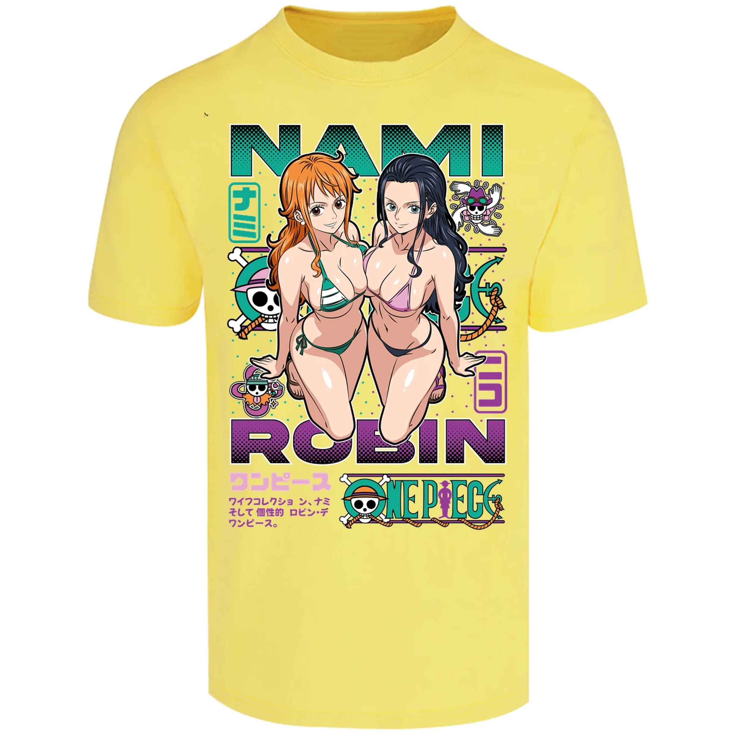 Playera One Piece Nami Y Robin para Adulto 17