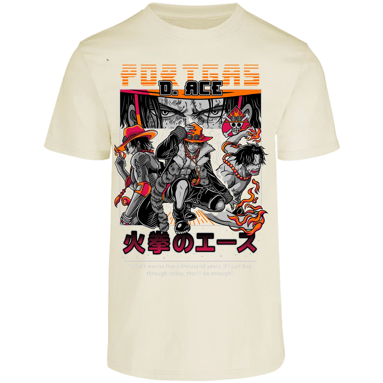 Playera One Piece Portgas para Adulto 32