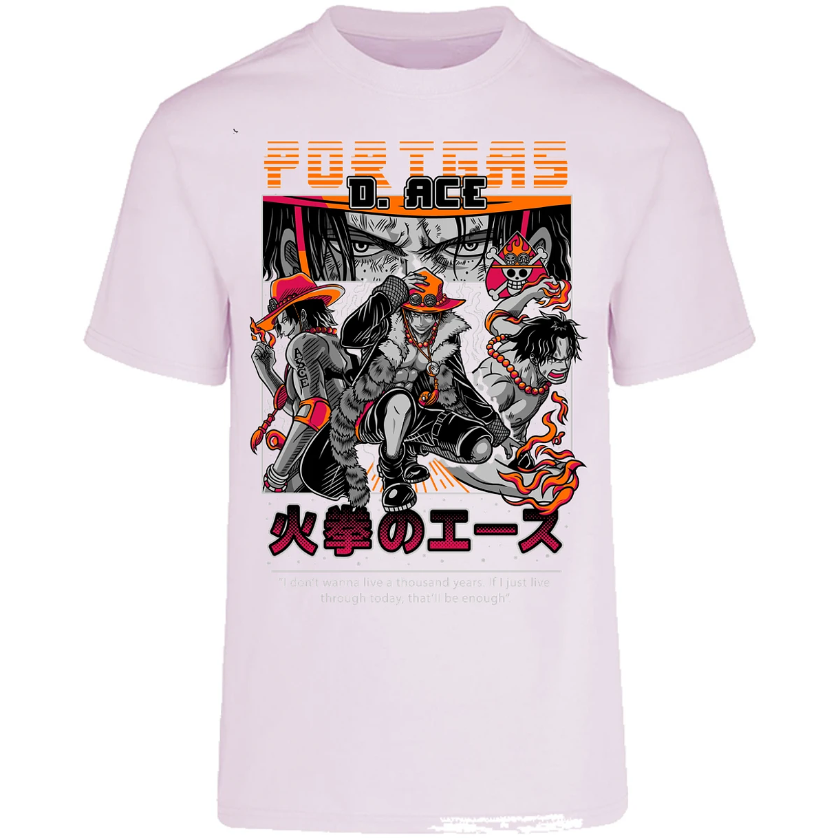 Playera One Piece Portgas para Adulto 14