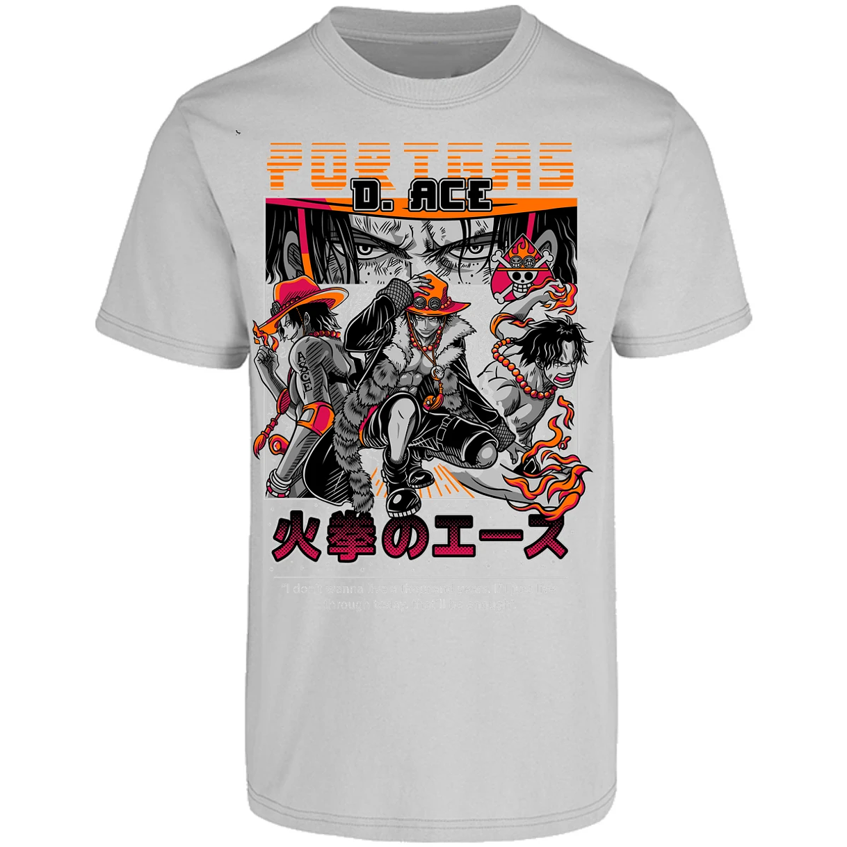 Playera One Piece Portgas para Adulto 29