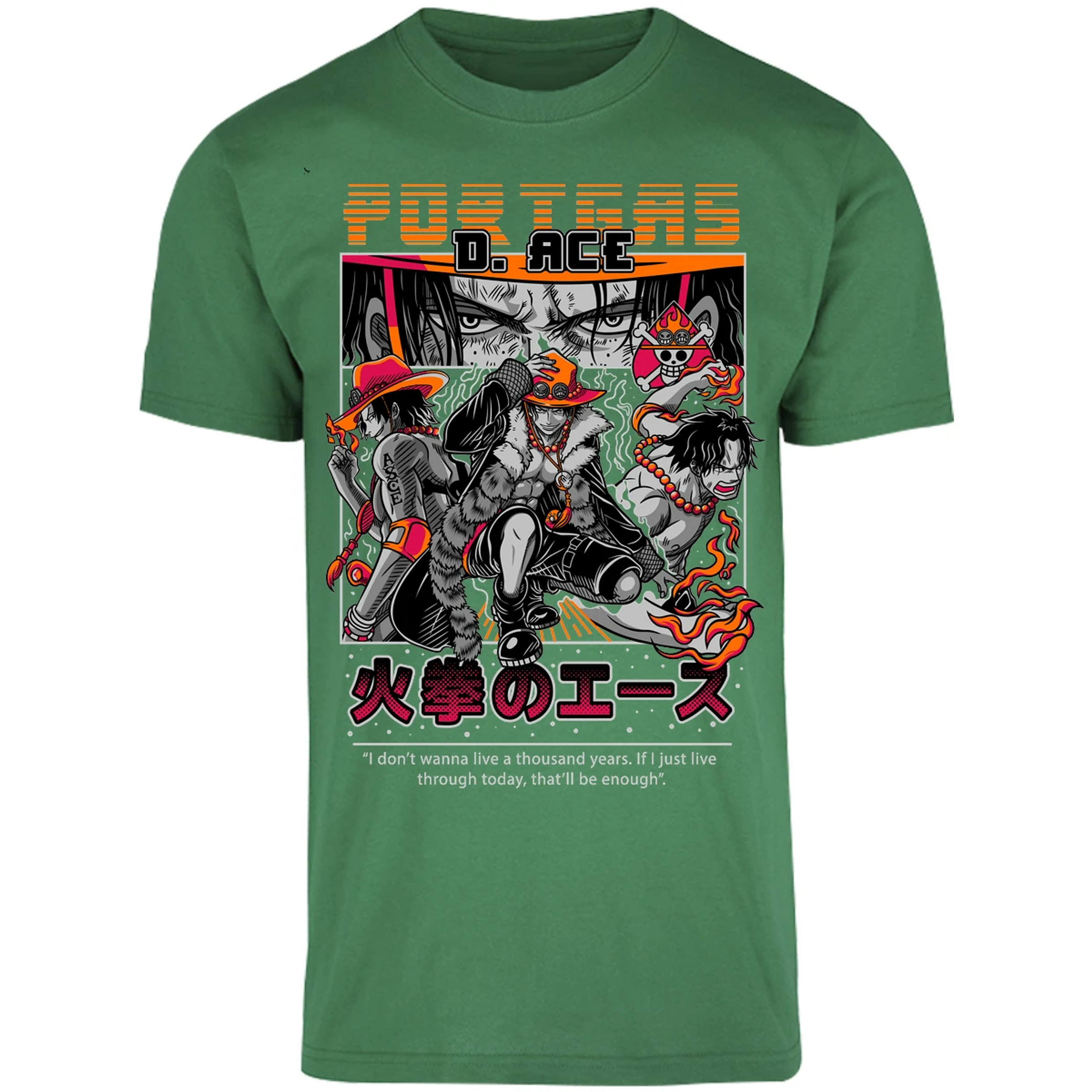 Playera One Piece Portgas para Adulto 37