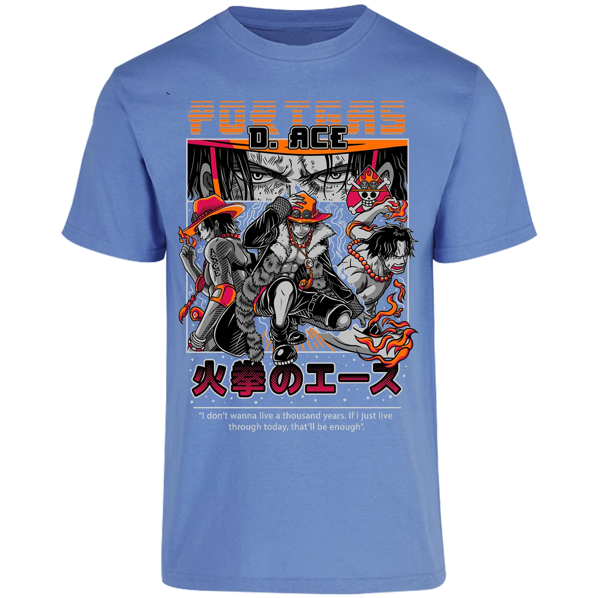 Playera One Piece Portgas para Adulto 42