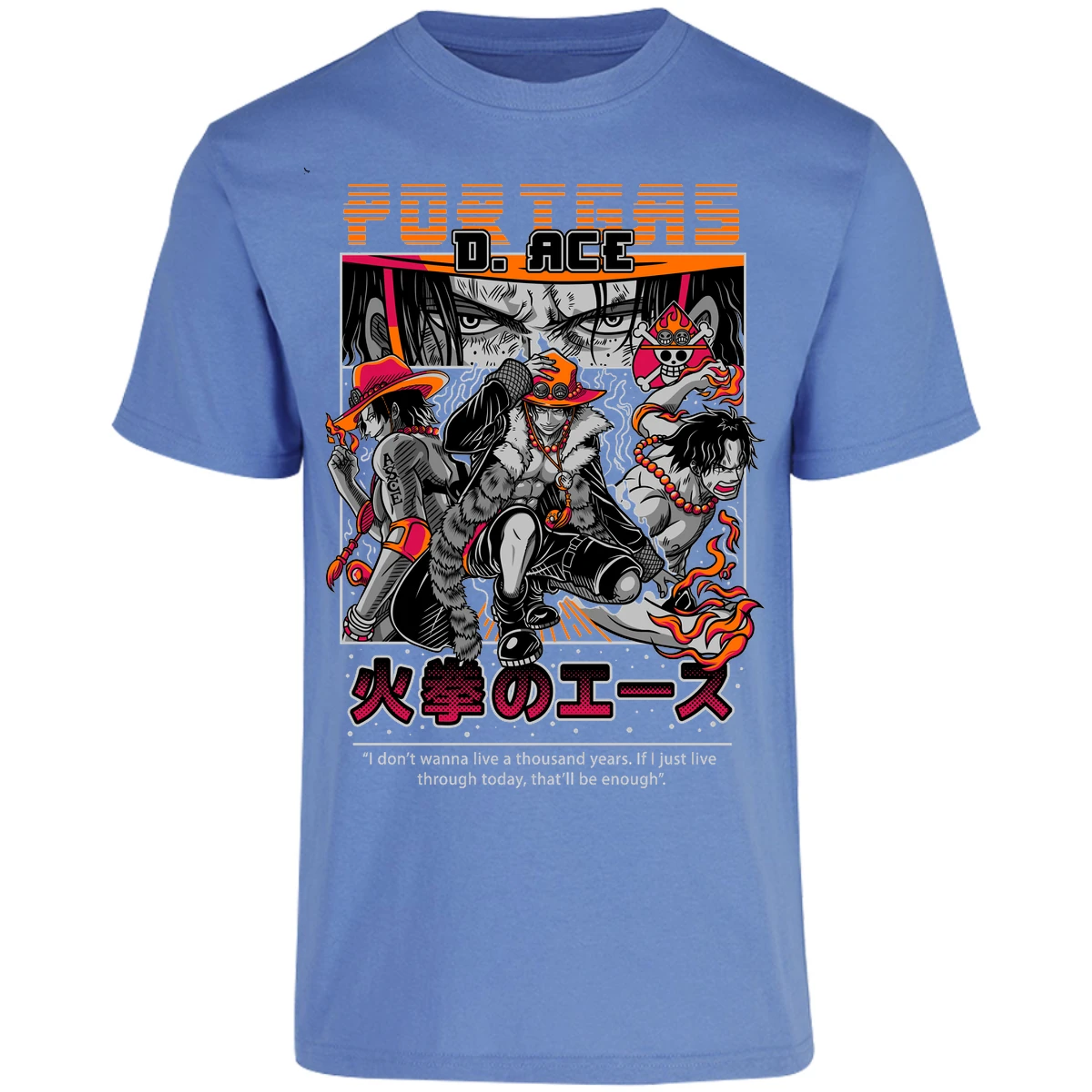 Playera One Piece Portgas para Adulto 42