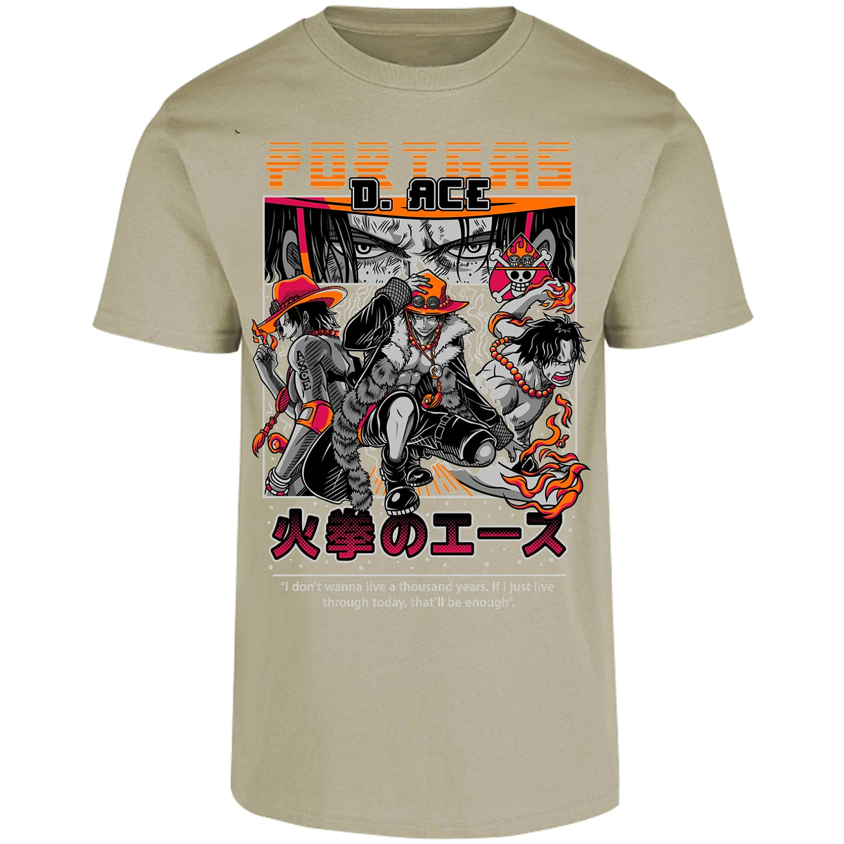 Playera One Piece Portgas para Adulto 41