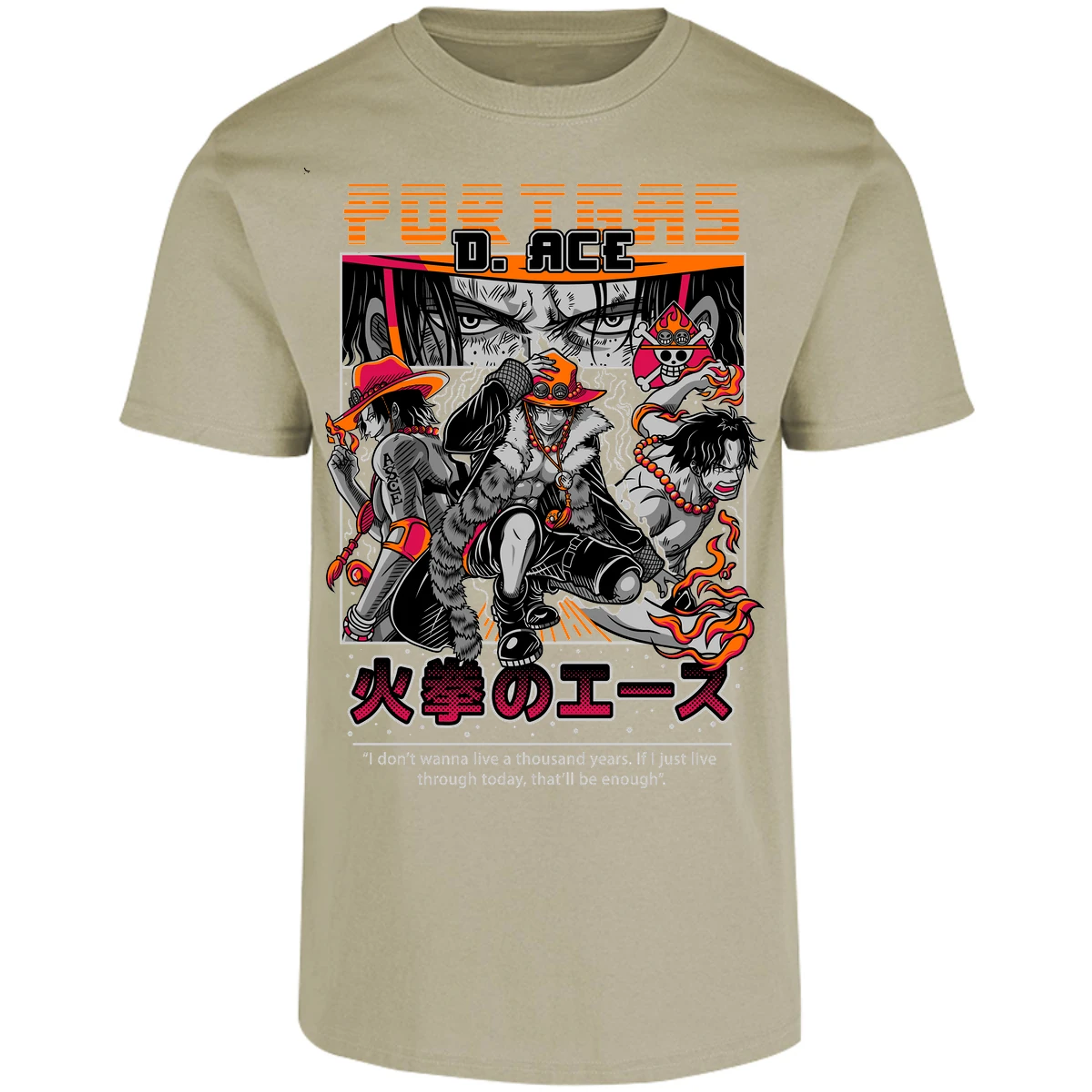Playera One Piece Portgas para Adulto 41