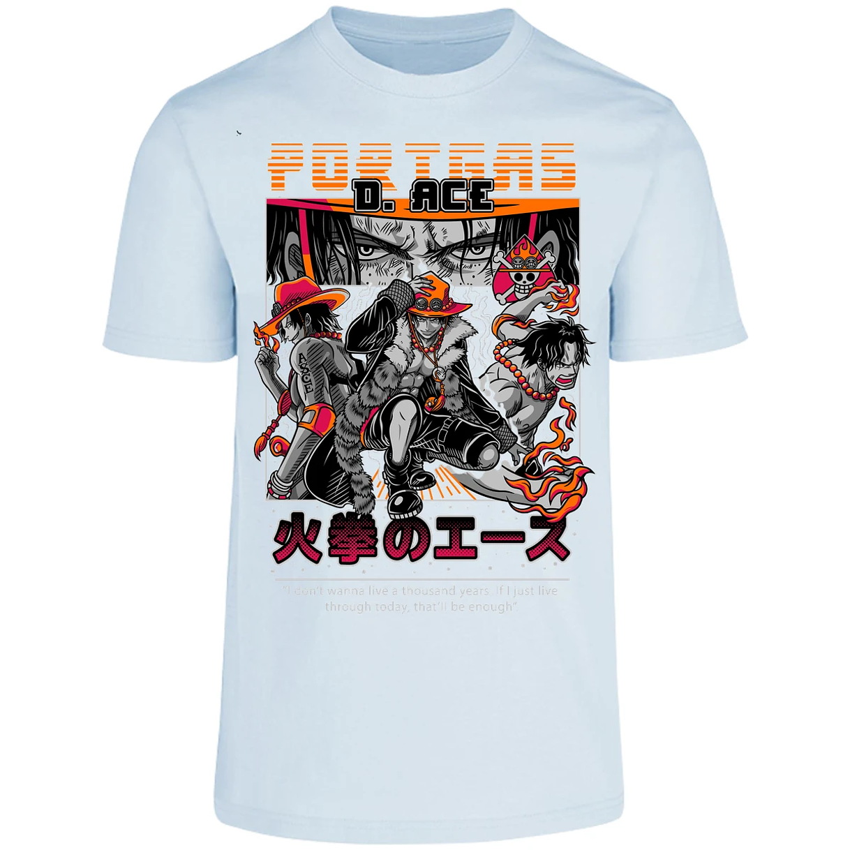 Playera One Piece Portgas para Adulto 24
