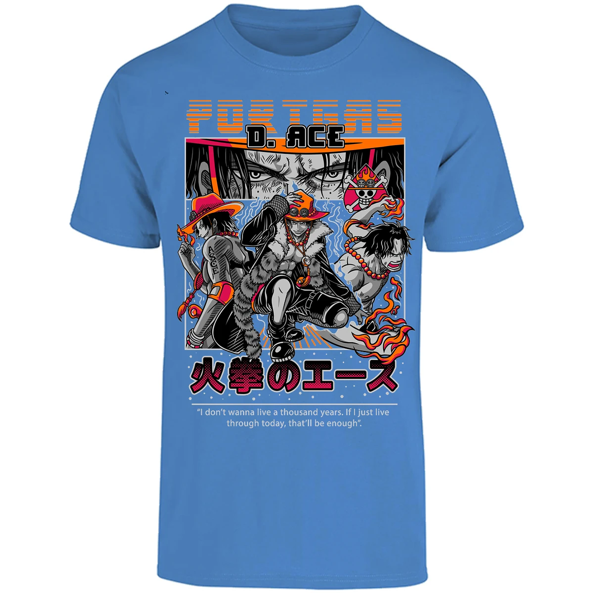 Playera One Piece Portgas para Adulto 34