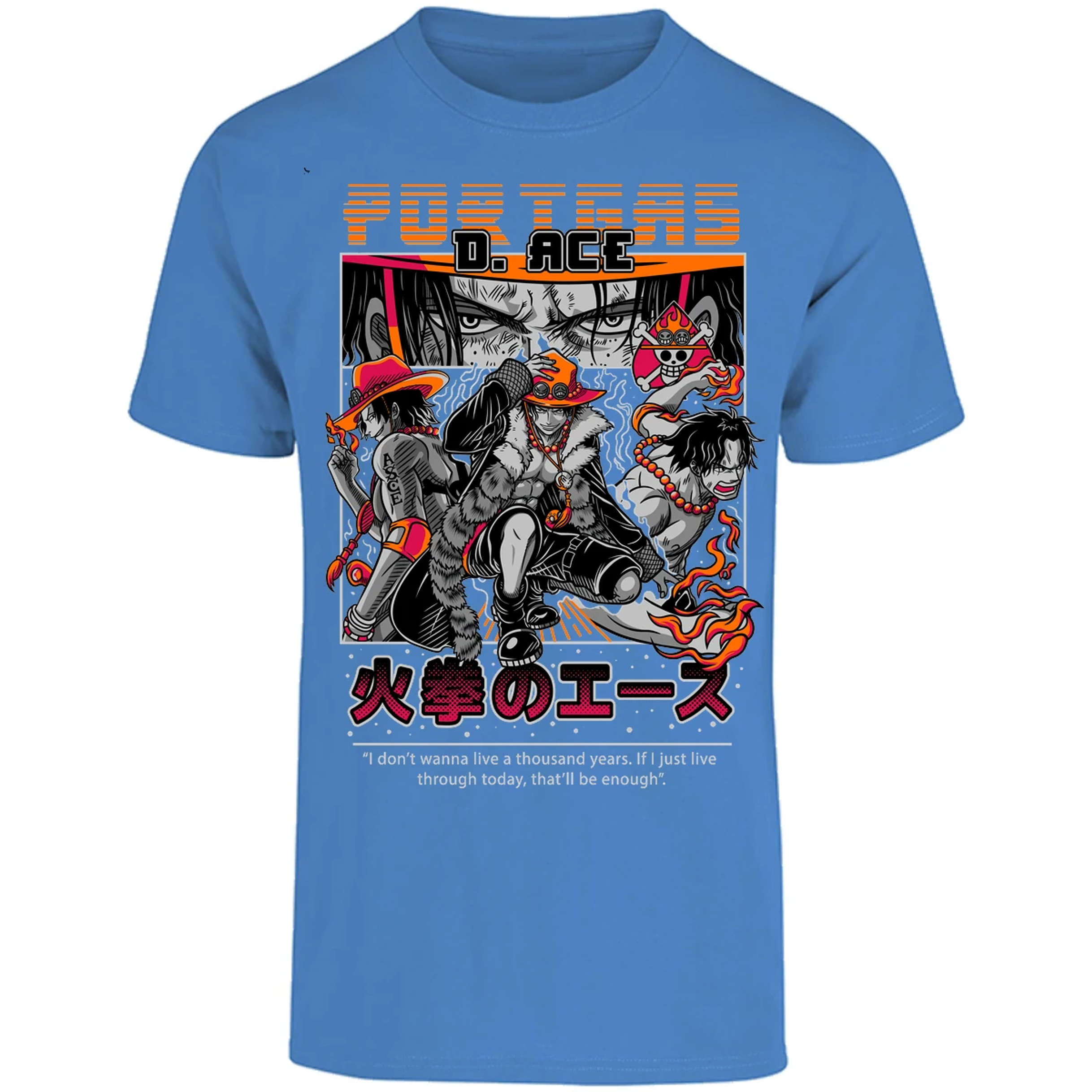 Playera One Piece Portgas para Adulto 34