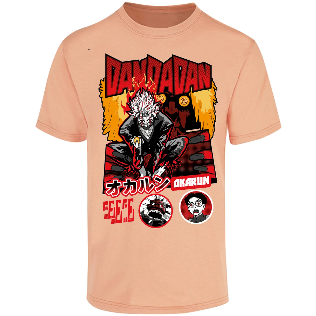 Playera One Piece Okarun X Turboabuela para Adulto 13