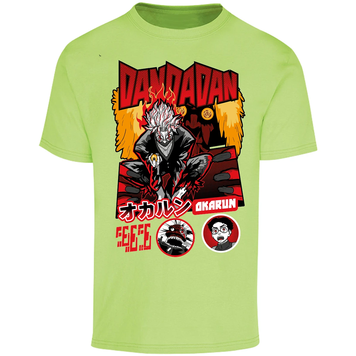 Playera One Piece Okarun X Turboabuela para Adulto 2