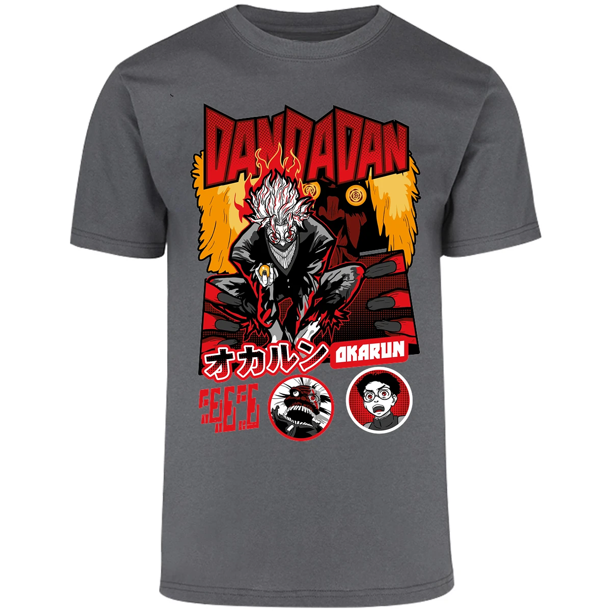 Playera One Piece Okarun X Turboabuela para Adulto 11