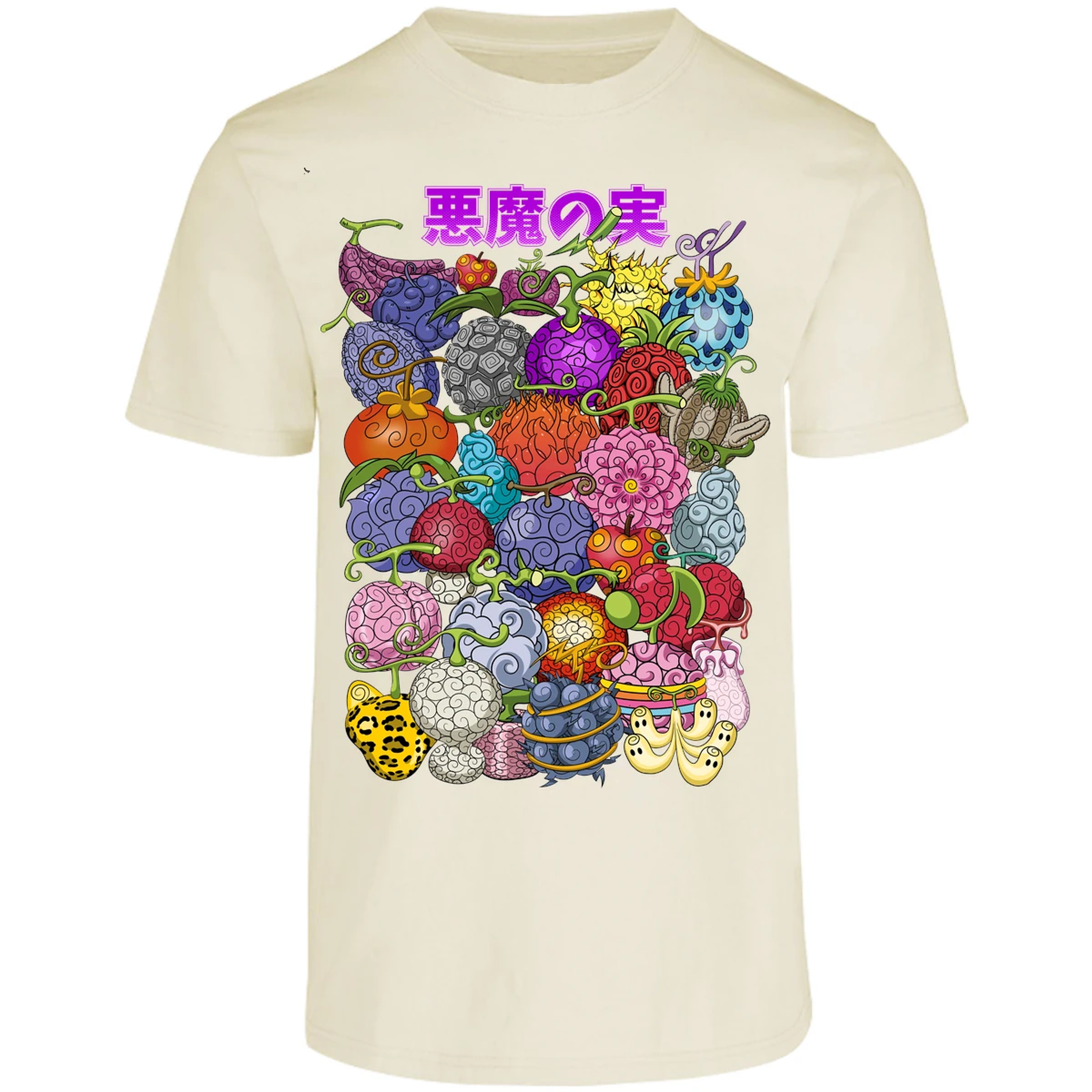 Playera One Piece Frutas Del Diablo para Adulto 37