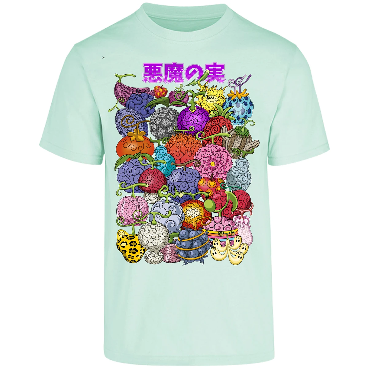 Playera One Piece Frutas Del Diablo para Adulto 4