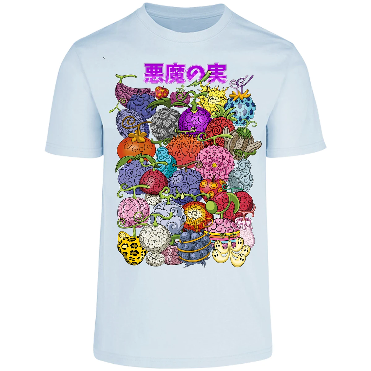Playera One Piece Frutas Del Diablo para Adulto 11