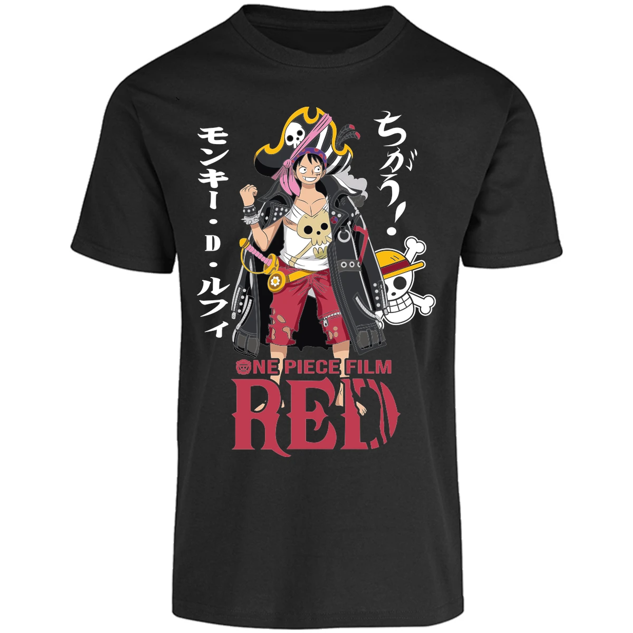Playera One Piece Luffy Film Red para Adulto 13
