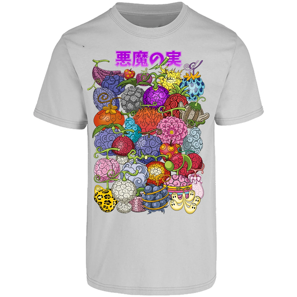 Playera One Piece Frutas Del Diablo para Adulto 8